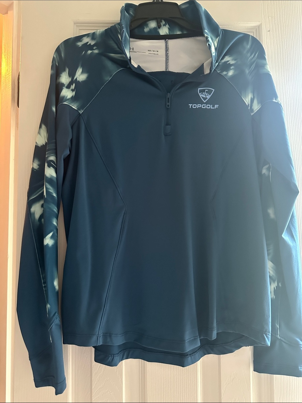Under Armour Teal Blue TopGolf Quarter-Zip Pullover